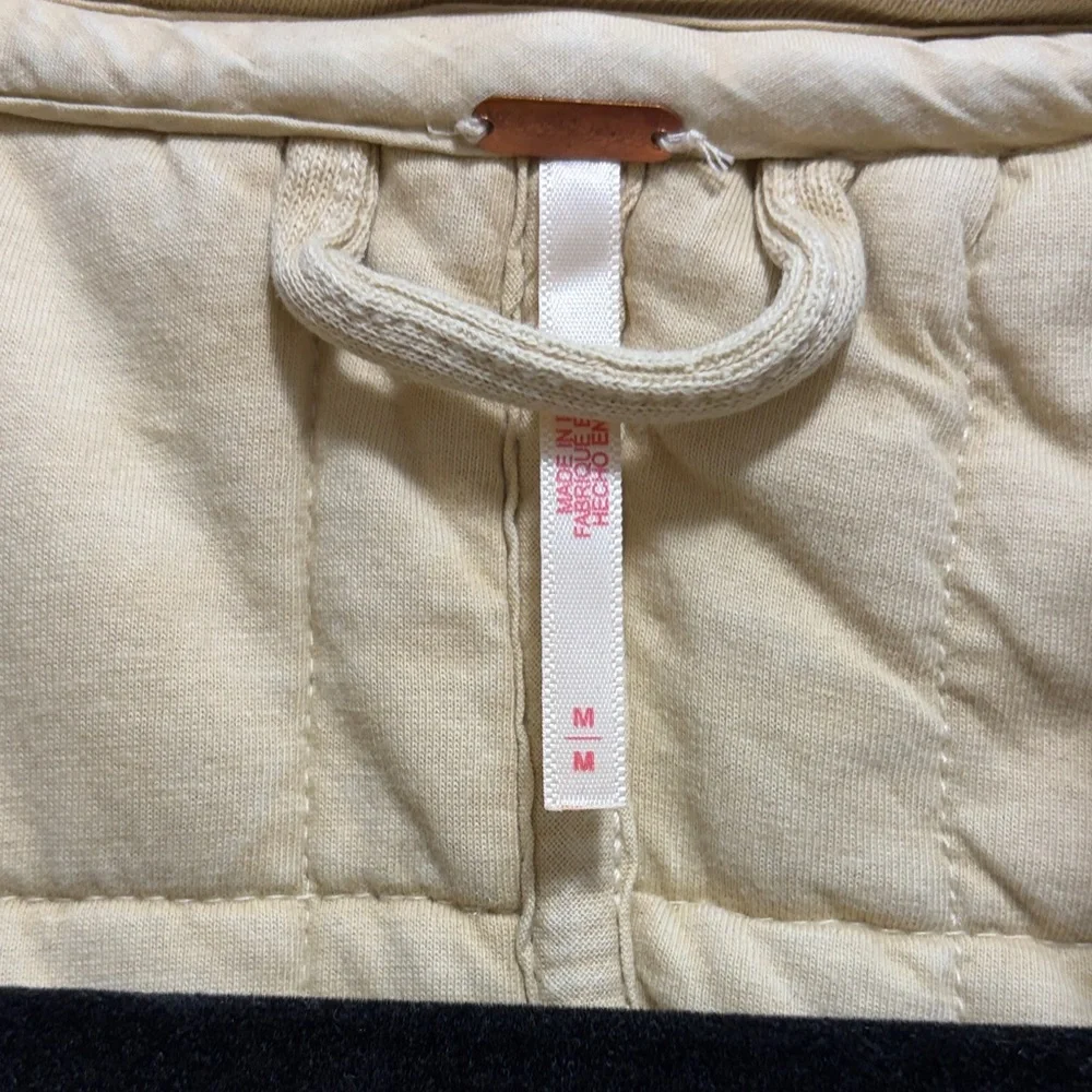 Free People Quilted Jacket in Light Beige/Cream - Picture 2 of 2